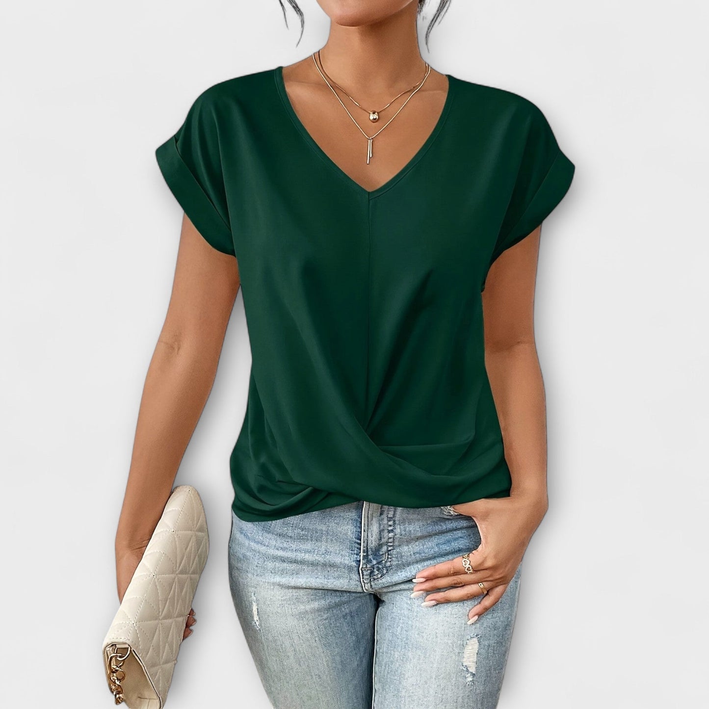 Lovis™ | Elegant topp med mjuk rörelse och karaktär