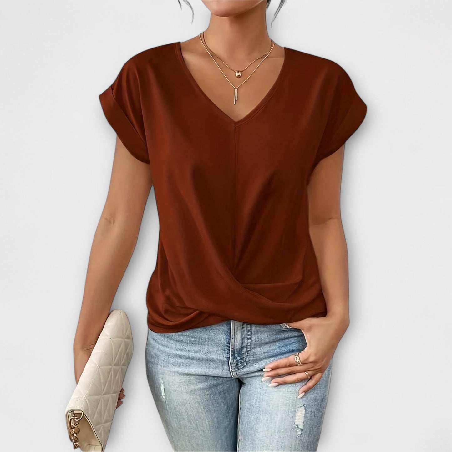 Lovis™ | Elegant topp med mjuk rörelse och karaktär