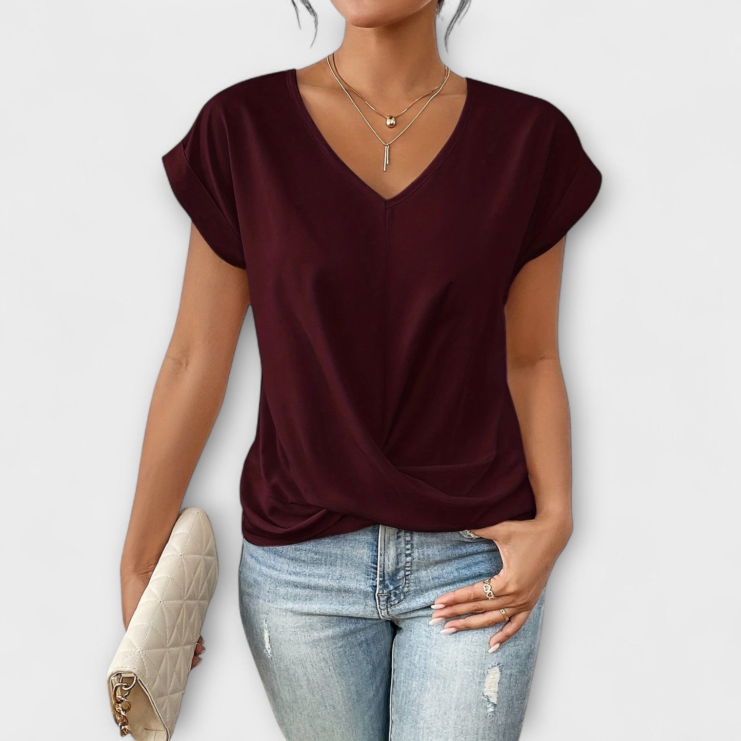 Lovis™ | Elegant topp med mjuk rörelse och karaktär