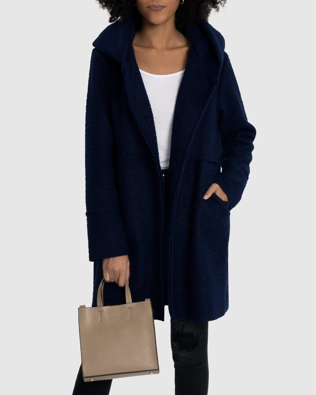 Agneta™ | Oversized Bouclé Vinterkappa