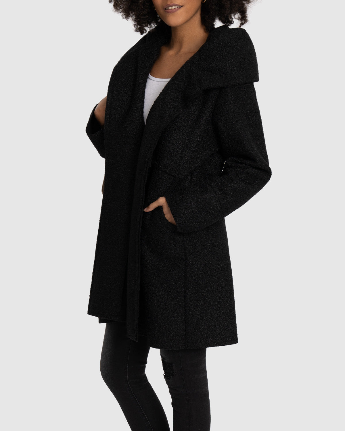 Agneta™ | Oversized Bouclé Vinterkappa