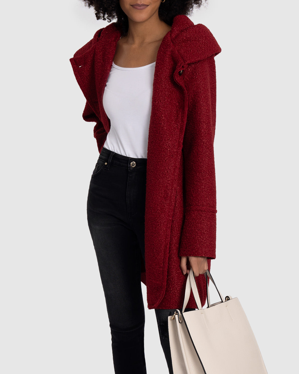 Agneta™ | Oversized Bouclé Vinterkappa