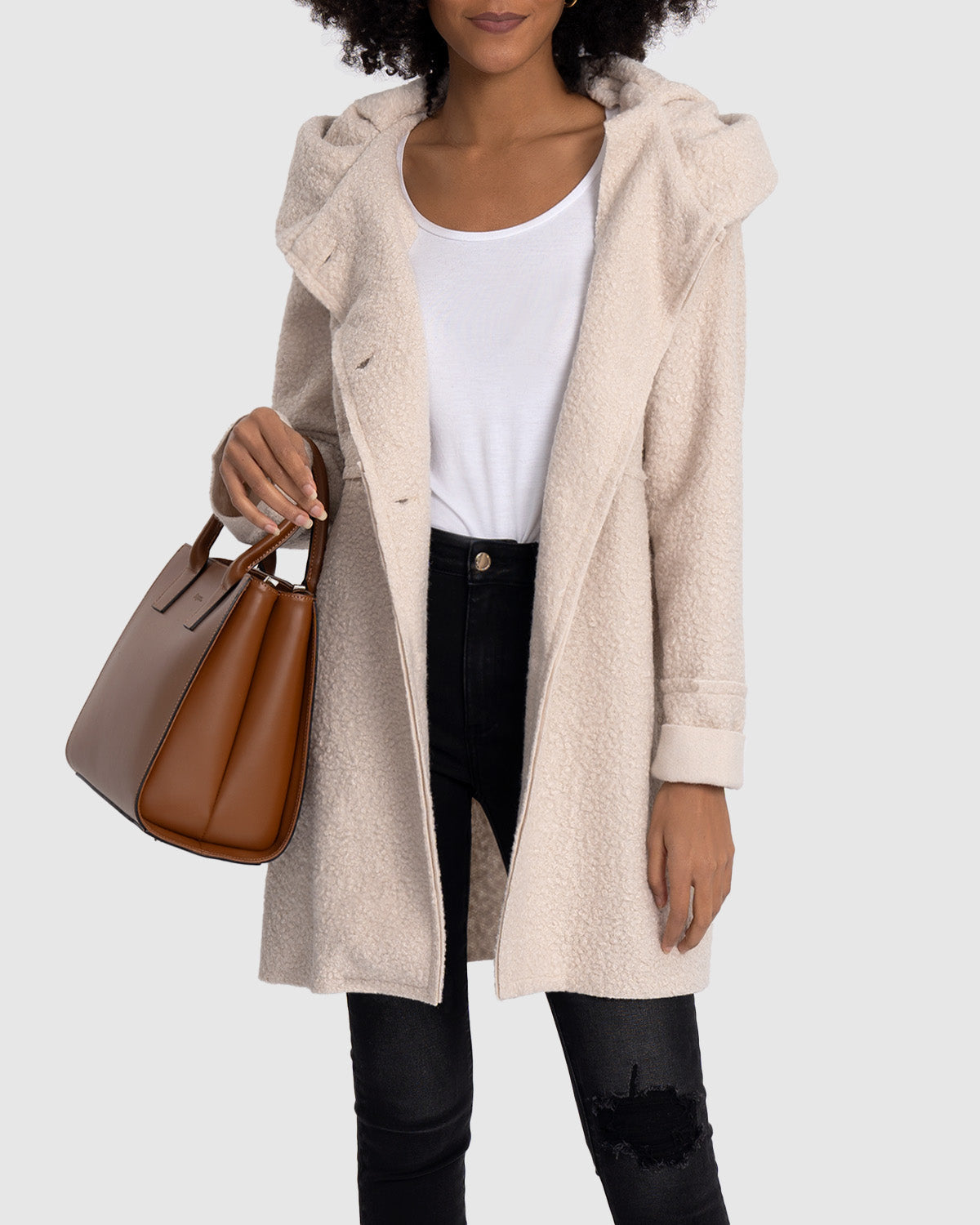 Agneta™ | Oversized Bouclé Vinterkappa