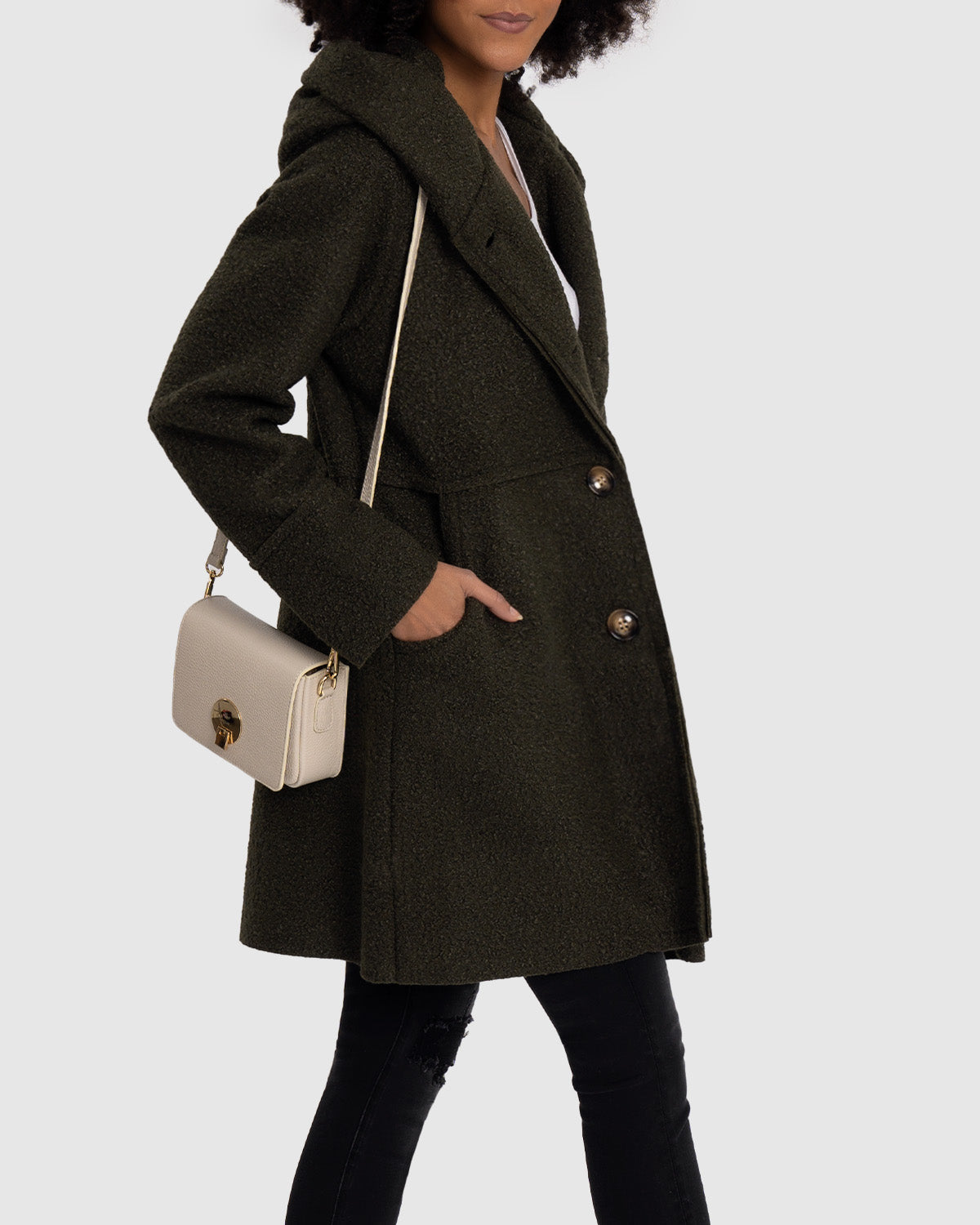 Agneta™ | Oversized Bouclé Vinterkappa