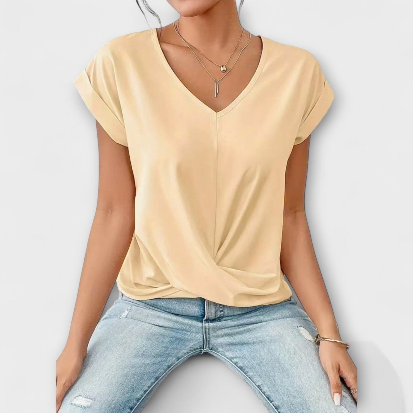 Lovis™ | Elegant topp med mjuk rörelse och karaktär