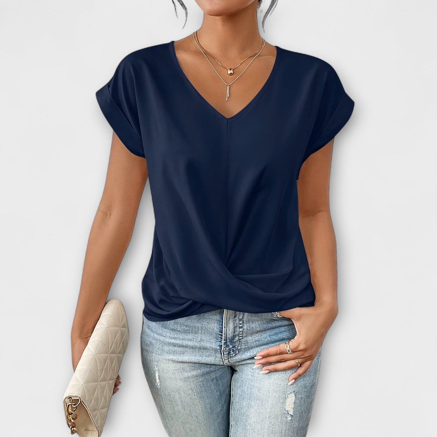 Lovis™ | Elegant topp med mjuk rörelse och karaktär