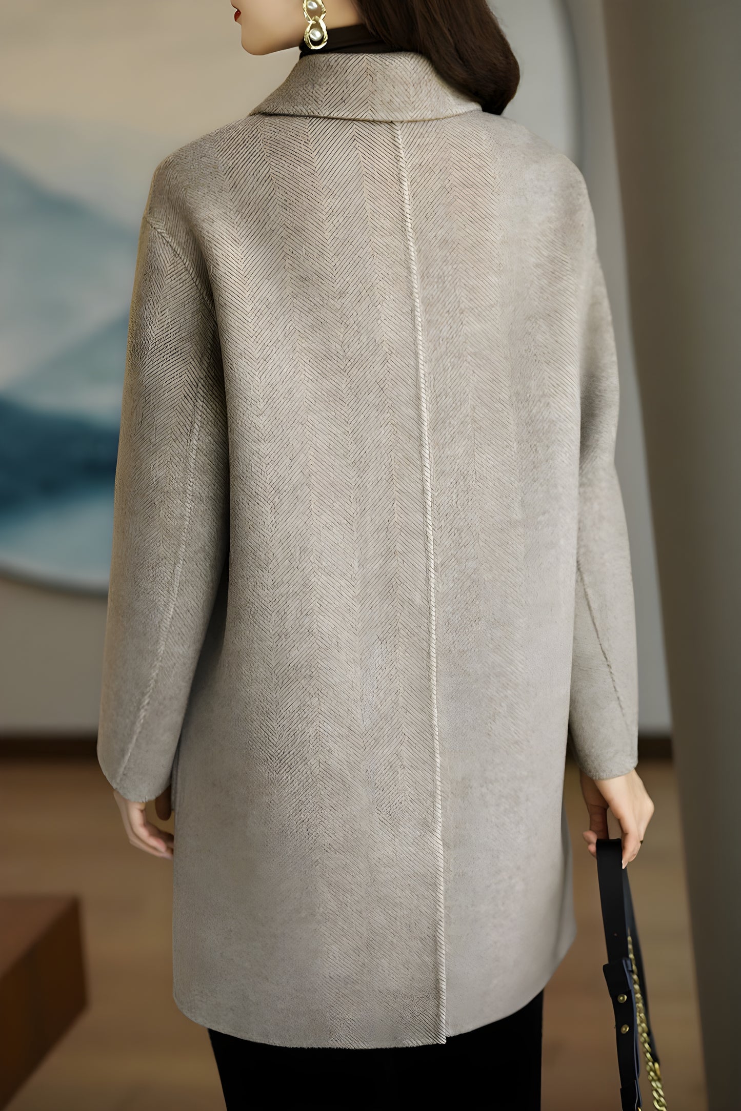 Ulla™ | Lyxig Merinoullskappa med Parisiansk Elegans