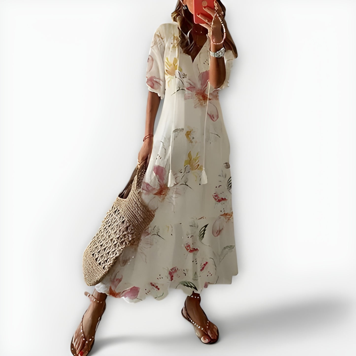 Lilly™ | Flödande Boho-Klänning som Gör Sommarkvällar Magiska