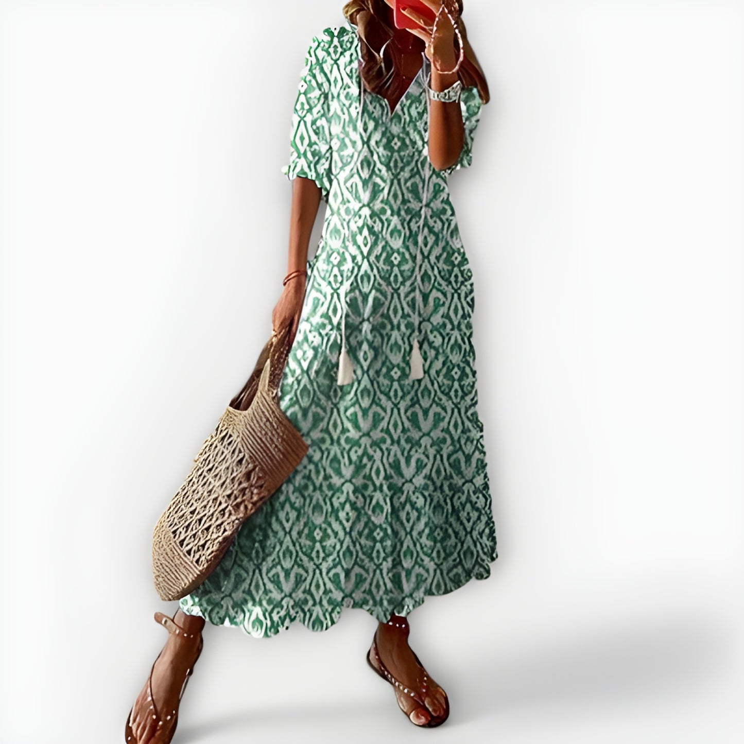 Lilly™ | Flödande Boho-Klänning som Gör Sommarkvällar Magiska