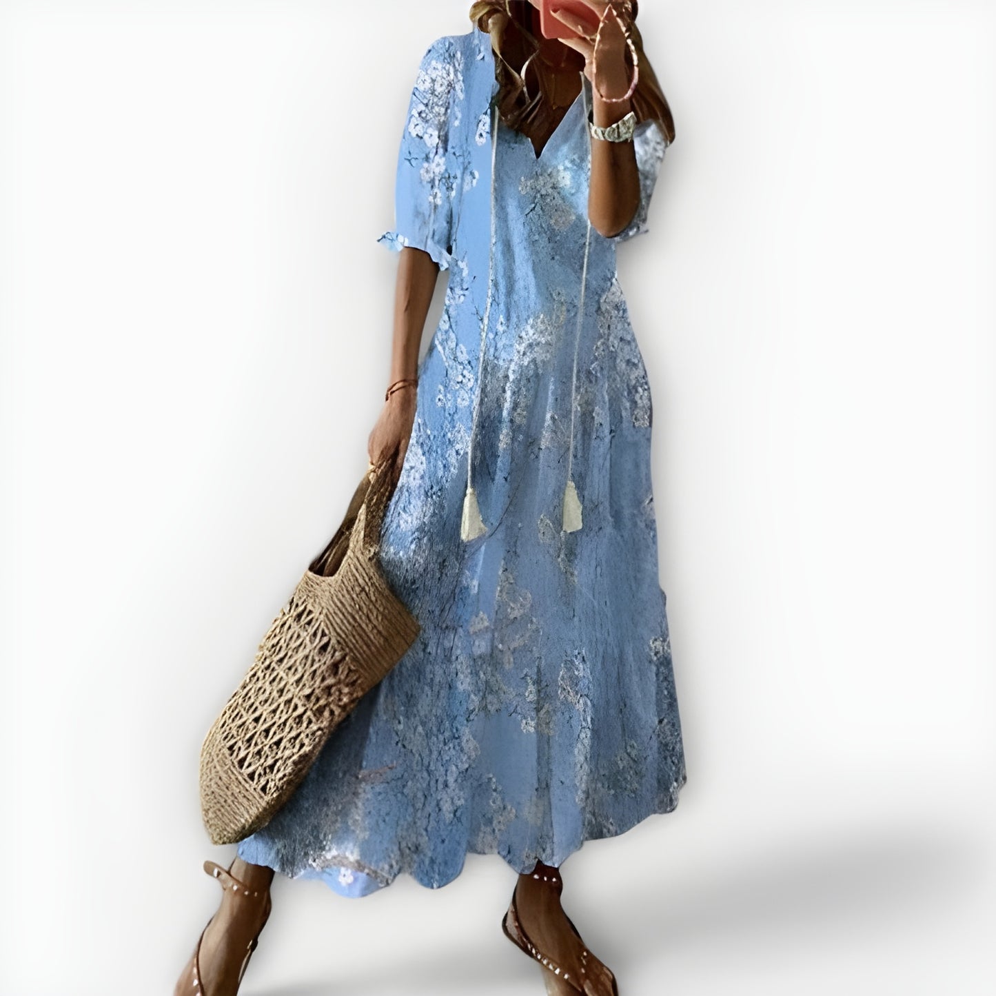 Lilly™ | Flödande Boho-Klänning som Gör Sommarkvällar Magiska