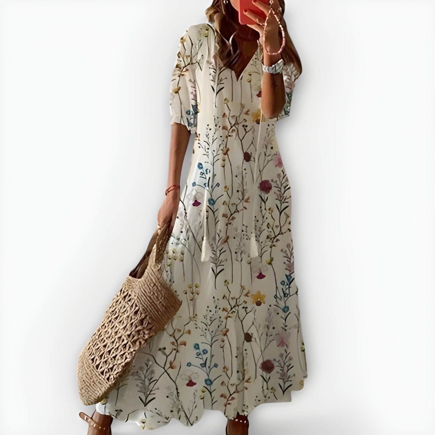 Lilly™ | Flödande Boho-Klänning som Gör Sommarkvällar Magiska