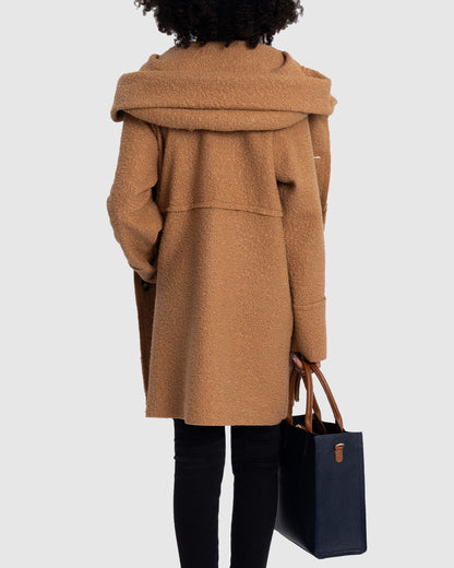 Agneta™ | Oversized Bouclé Vinterkappa